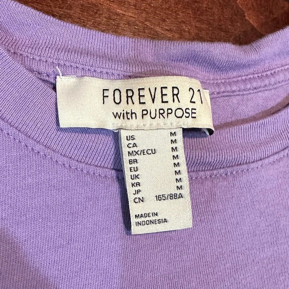 FOREVER 21 With A Purpose Strawberry Let the Good Times Grow T Shirt - Medium - Picture 2 of 6